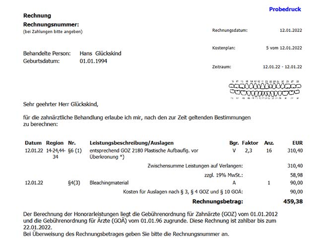 Z1.Pro Rechnung